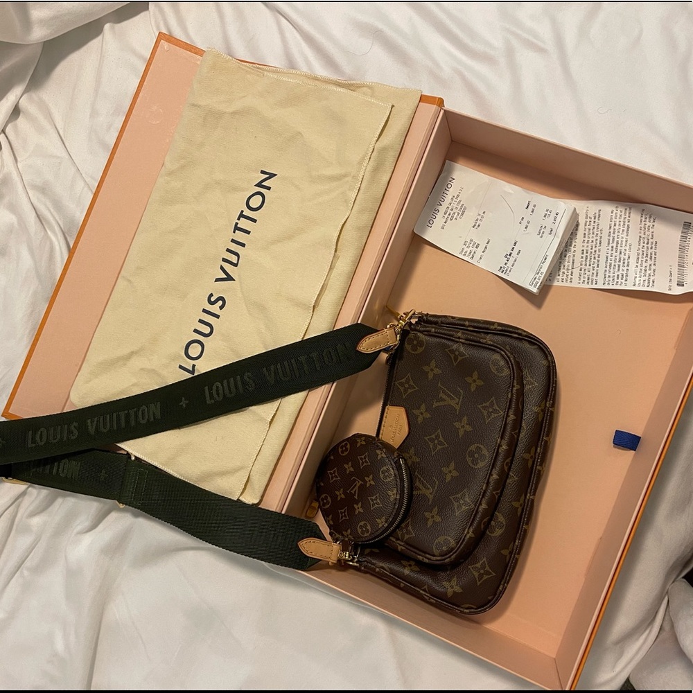 LOUIS VUTTON MULTI POCHETTE ACCESSORIES MONOGRAM BROWN CROSSBODY